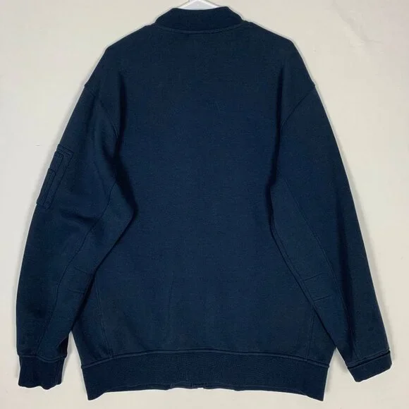 Polo Ralph Lauren Double Knit Bomber Jacket Men's XLT Navy Blue